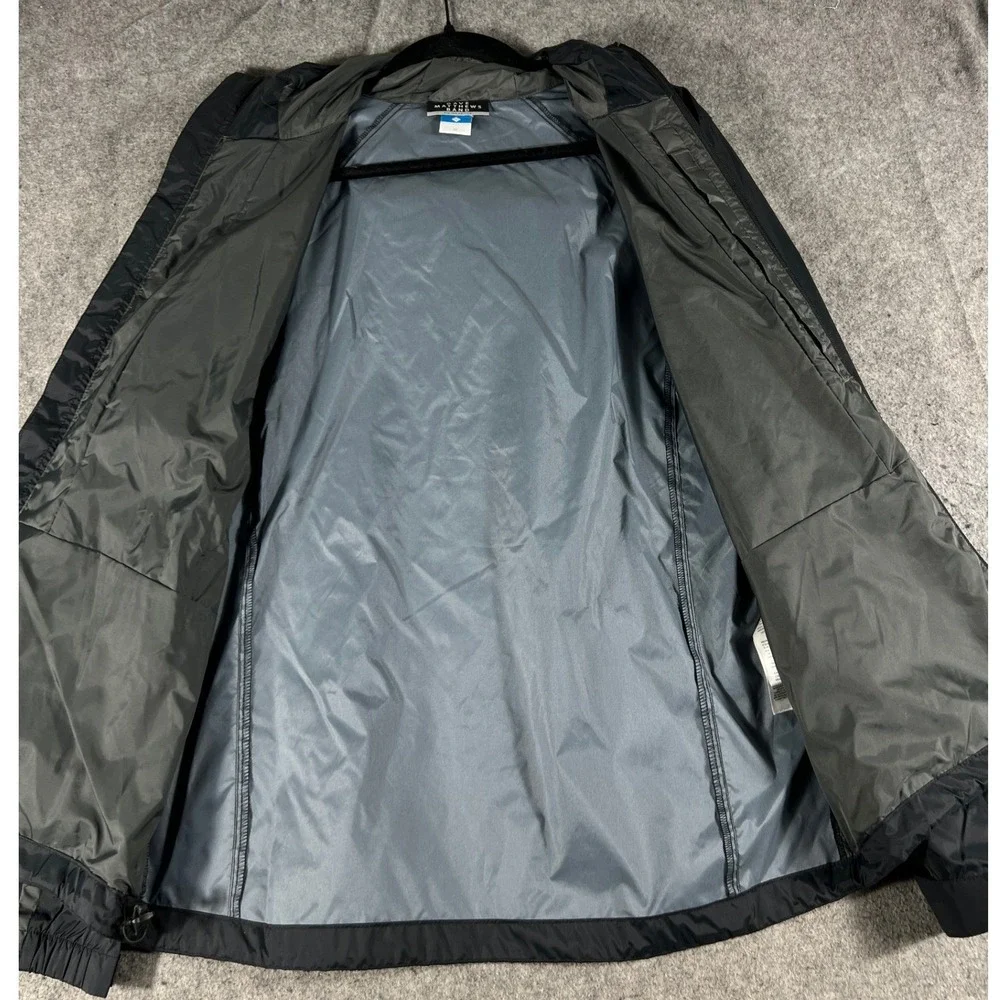 Columbia Dave Matthews Band 2013 Tour Jacket Men Medium Black Omni Shield Hooded
